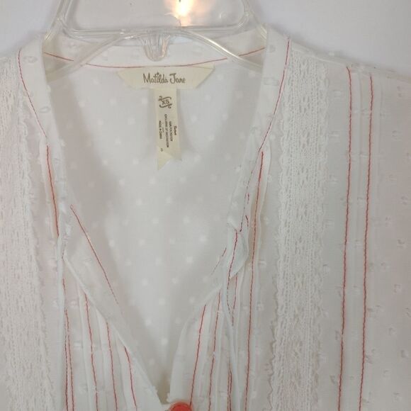 MATILDA JANE Light The Way Swiss Dot Sheer Top Wom - Picture 6 of 8